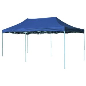 vidaXL foldbart pavillontelt pop-up 3 x 6 m blå