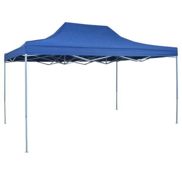 foldbart telt pop-up 3 x 4,5 m blå